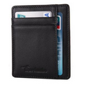 Slim Leather Wallet with Card Bags